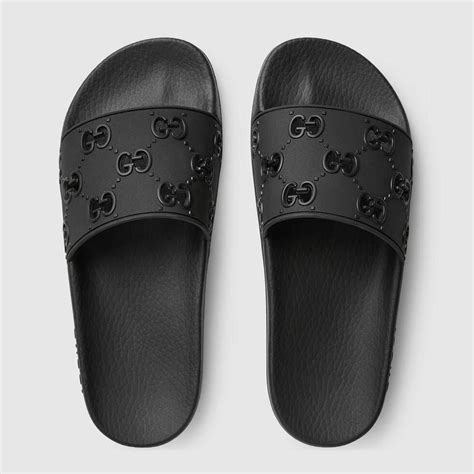 blsck gucci slides|Gucci slides outlet.